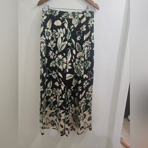 Adrianna PapellWomen's Fliral Print Wide Leg  Pants S